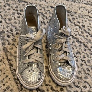 Weissman Silver Kids Sneakers